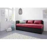MAINTAL Polsterliege Diana 93 x 200 cm rot/schwarz