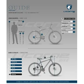 Licorne Bike Guide Premium Mountainbike 26 Zoll RH 0 cm schwarz/rot