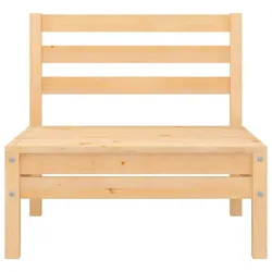 vidaXL Garten-Mittelsofa Kiefer Massivholz