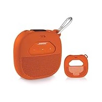 getgear Silicone Cover Sleeve for Bose SoundLink Micro Portable Outdoor Speaker, Customized Design Skin Giving All 6 Directions Protection, Best Matching in Shape and Color(Orange)