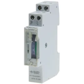 ChiliTec Analoge Tages-Zeitschaltuhr für Schalttafel-Einbau 230V, max. 3500W