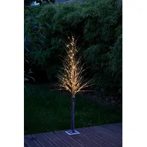 NORTHPOINT LED Baum 150 cm mit Schneeverzierung 240 LEDs, 5 Meter Kabel & Timer-Funktion
