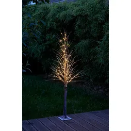 NORTHPOINT LED Baum 150 cm mit Schneeverzierung 240 LEDs, 5 Meter Kabel & Timer-Funktion