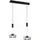 Fischer & Honsel Lavin 2-flg. 20 cm rund schwarz/rauchglas
