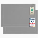 Komfortec Duschvorleger Silber Grau 50 x 80 cm