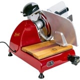 Berkel Red Line 250 rot Profi Aufschnittmaschine + Einlegebrett aus alten Wein Fassholz - Sonderangebot statt 1179,-