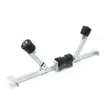 Wiltec Pendelrolle 80 cm Stahl schwarz/silber
