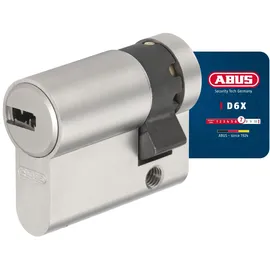 ABUS Profilzylinder D6XNP 10/30 mit 5 Schlüsseln und Codekarte - Halbzylinder für Türschloss von Garagen, Schaltschränken und andere Einsätze