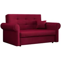 Mirjan24 Schlafsofa Viva Silver II mit Bettkasten, 2 Sitzer Polstersofa mit abgerundete Armlehnen, Sofa mit Schlaffunktion, Sofagarnitur inkl. Kissen, Bettsofa, Wohnlandschaft (Kronos 02)