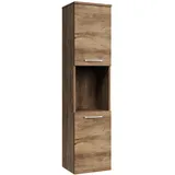 Badplaats Badezimmerschrank Montreal 131 cm - Braun Eiche – Hängender Hoc