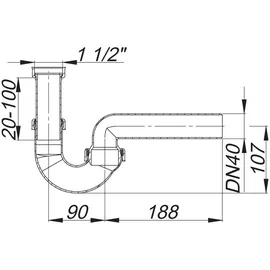 Dallmer 100/0 Siphon