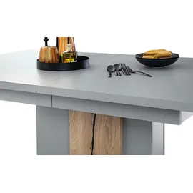 MCA Furniture MCA Esstisch mit Auszug Sevilla 180/280 x 100 cm Grau