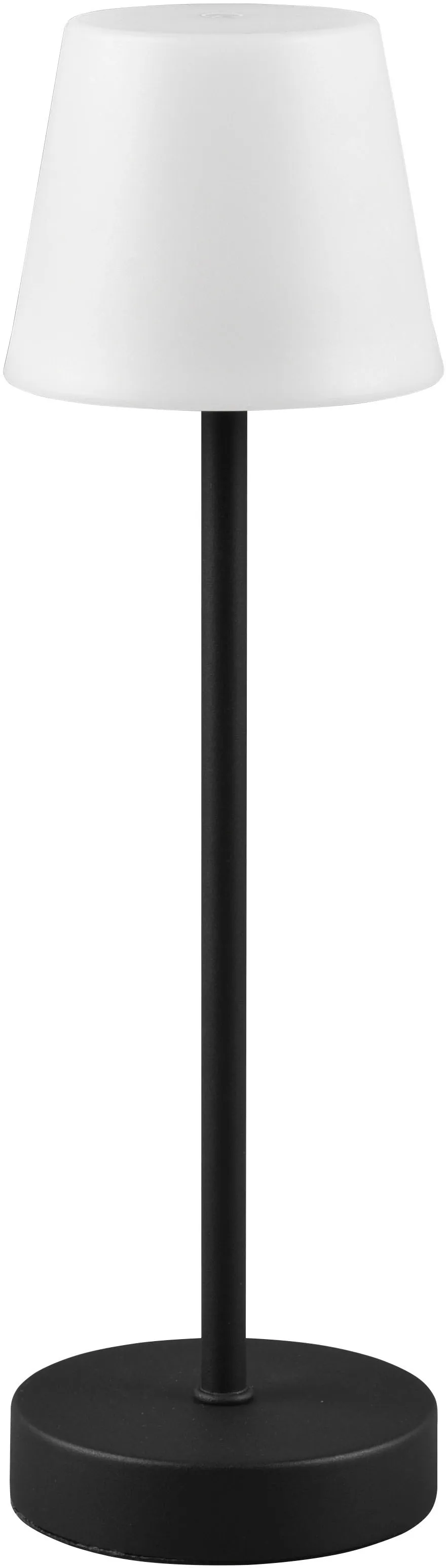 LED Außen-Tischleuchte TRIO LEUCHTEN "Martinez" Lampen Gr. Ø 11 cm Höhe: 39 cm, schwarz (schwarz matt) Gartentischleuchten Touch Tischlampe dimmbar Lichtfarbe einstellbar, Akku, USB-C Anschluss