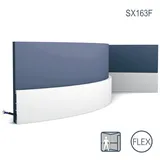 Orac / biegbar SX163F Axxent SQUARE Flexible Sockelleiste Wandleiste Zierleiste 2 m