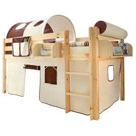 TICAA Hochbett Malte beige/braun