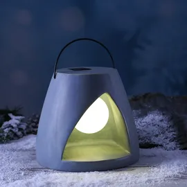 MARELIDA LED Solar Laterne Kugellampe im Stein Solarleuchte Gartenleuchte