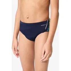 Badehose Slip Jungen - 900 Yoke blau/gelb GELB|berlinerblau 131-140cm 8-9J