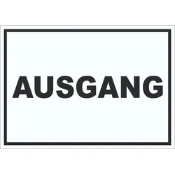 Ausgang Aufkleber A6 (105x148mm)