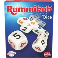 Goliath Rummikub Dice - Das Klassische Original-Würfelspiel für Erwachsene und Kinder ab 7 Jahren, Brettspiel für 2 Spieler