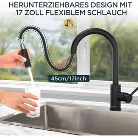 luxuskollektion FORIOUS Küchenarmatur Schwarz