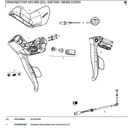 Sram Red eTap AXS Schalt-Bremshebel - links - 11.7018.081.000