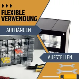 GarPet Sortimentskasten 24 Fach 1-tlg. schwarz