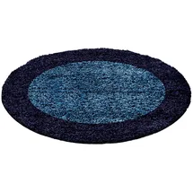 Ayyildiz Hochflorteppich Life 1503 Marineblau Ø 120 cm