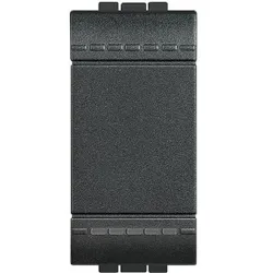 Bticino L4003N Wechselschalter für LIVINGLIGHT, Schraubklemmen, 1-modulig, Farbe: Anthrazit