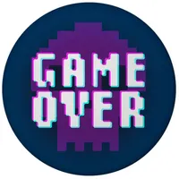 Speecheese Game Over Totenkopf Magnet rund mit Flaschenöffner für