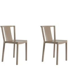 Resol NEUTRA Stuhl Indoor, Outdoor Set 2 Schokolade