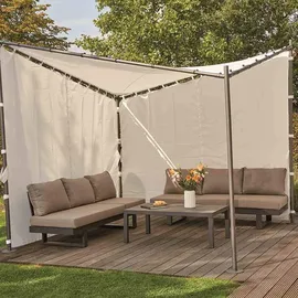 Siena Garden Seitenteile für Pavillon Berlino 2 Stück 3 x 3 m Weiß