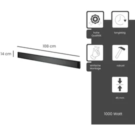 Fenix Heizstrahler ECOSUN 1000W 108 x 14 x 4,5cm), für Terasse Balkon