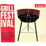 Festival Holzkohlegrill 36x36x55cm Rundgrill Standgrill Camping Garten Grill NEU