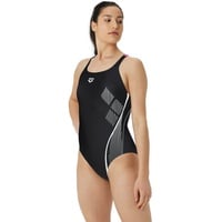 Arena Damen Swim Pro Badeanzug, Black-Freak Rose, 38