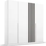 Rauch »Kleiderschrank Schrank Garderobe Garderobenschrank LAMELLA«, elegante Lamellen-Auflage in 3D Akustikpaneel Optik MADE IN GERMANY