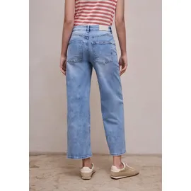 street one studio High Waist Wide Leg Jeans, im Loose Fit Light Blue wash), 30 - 30W / 28L