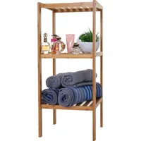 Mendler Badregal HWC-B18, Badezimmer Badschrank Standregal, Bambus ~ 80x34x33cm