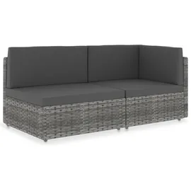 vidaXL Modulares 2-Sitzer-Sofa 0 x 0 x 0 cm Grau