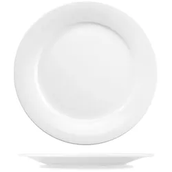 Churchill Art De Cuisine Menu Porcelain Flache Teller 20,3cm, 6 Stück, Weiß, Rund