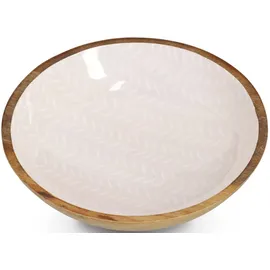 Zeller Schale Mangoholz Beige Ø 25 cm