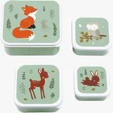 A Little Lovely Company Lunchbox-Set, Forest Friends