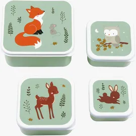A Little Lovely Company Lunchbox-Set, Forest Friends
