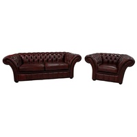 JVmoebel Chesterfield-Sofa, Chesterfield 3+1 Sitzer Garnitur Sofa Couch braun