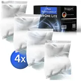 BonAura® AirOne Lite Luftentfeuchter Nachfüllpack I 4er Set 450g Luftentfeuchter Granulat I Entfeuchter Nachfüllpack für Bad & Küche I Schutz gegen Schimmel & Gerüche