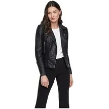 Y.A.S YAS Lederjacke, schwarz XS