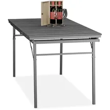Relaxdays Gartentisch klappbar 166 x 76 x 78 cm Grau