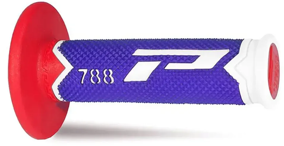Progrip 788-227 Triple Density Griffe - White / Blue / Red - 22 mm / 125 mm