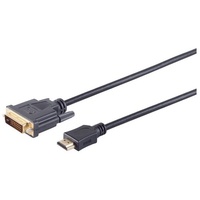 S-Conn HDMI - DVI-D 5m Schwarz