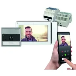 Comelit KVU8507 Einfamilienhauskit Ultra, 1WE, Monitor Maxi WiFi, ViP