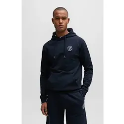 BOSS für Herren. 50515176 Sweatshirt Mode navy (S), Lässig, Baumwolle, Langarm, Marine